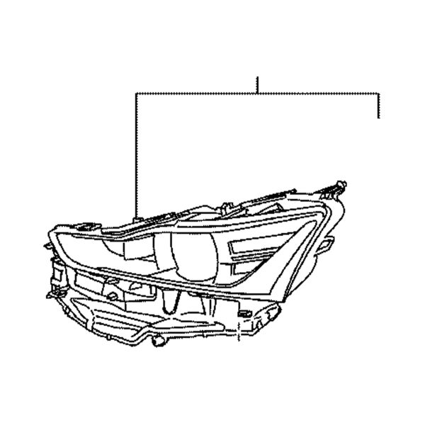 17-19 LEXUS IS350 NO AFS RIGHT