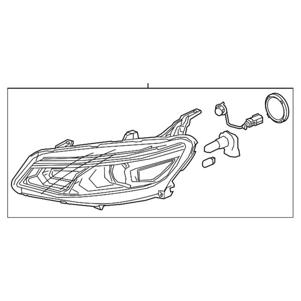 19-24 CHEVY MALIBU RIGHT HALOGEN